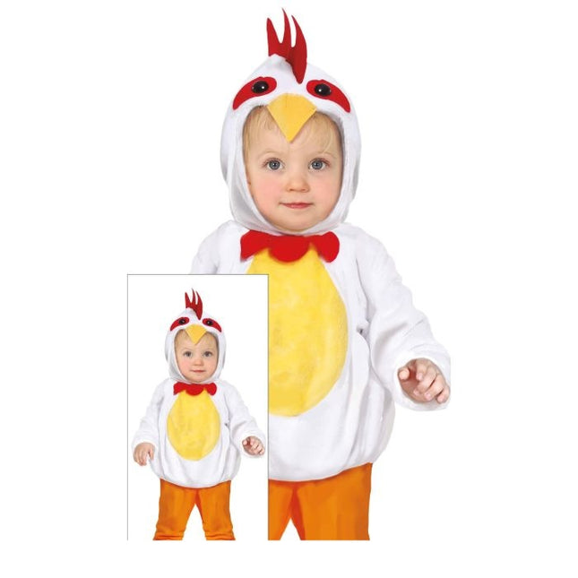 Kyllingekostume baby
