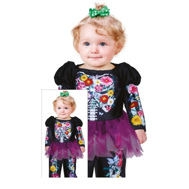 Dia De Los Muertos-kostume til baby