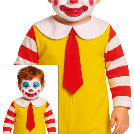 Halloween-kostume til baby: McDonald’s-klovn