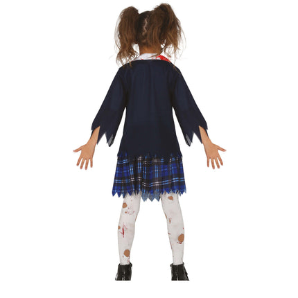 Halloween-kostume Pige Zombie Scholar