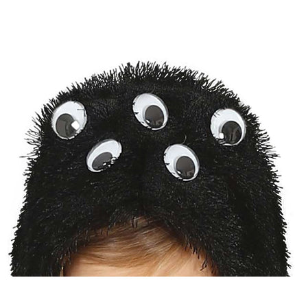 Edderkop halloweenkostume barn lyser i mørket