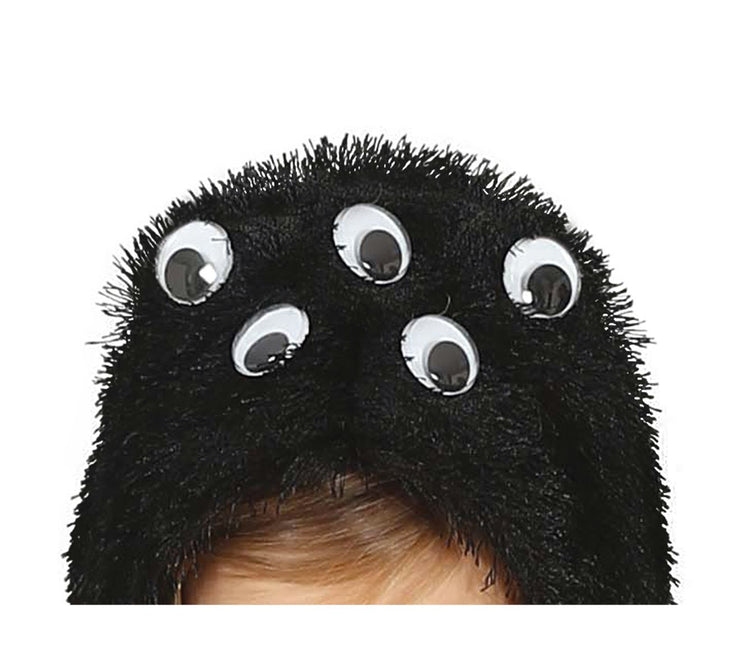 Edderkop halloweenkostume barn lyser i mørket