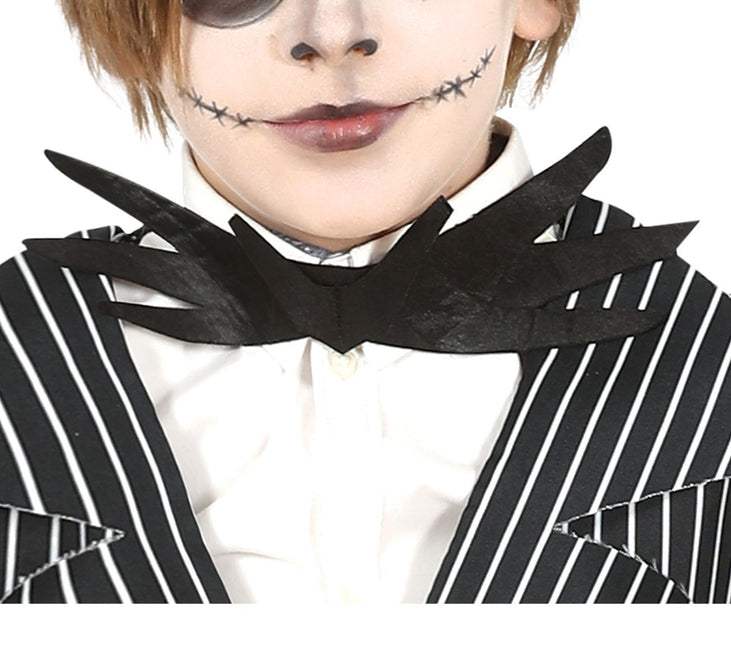 Skelet halloweenkostume barn sort hvid