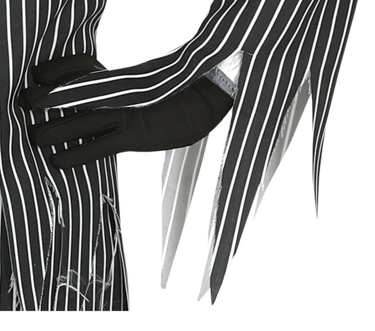 Skelet halloweenkostume barn sort hvid