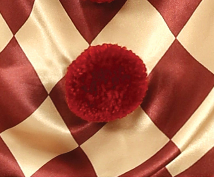 Gyserklovn halloweenkostume barn rød