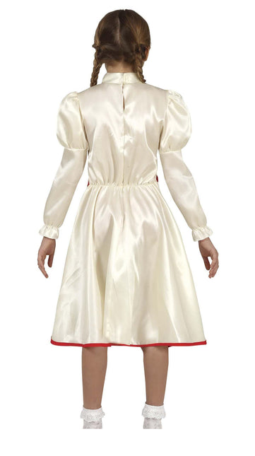Annabelle Halloween-kostume pige hvid