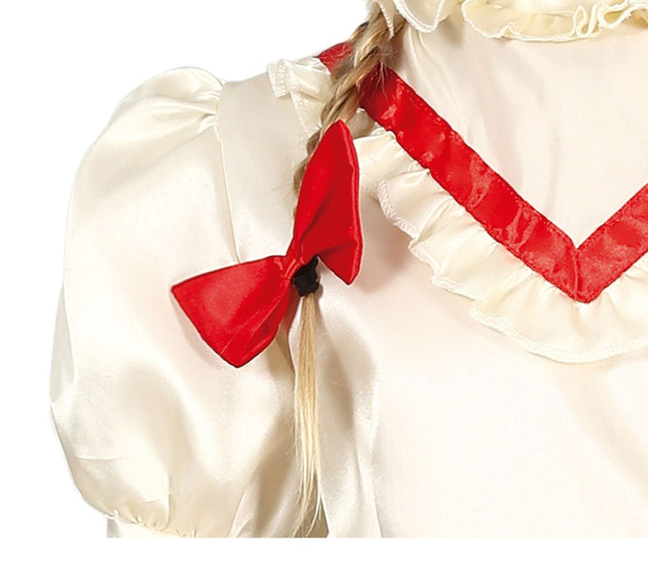 Annabelle Halloween-kostume pige hvid