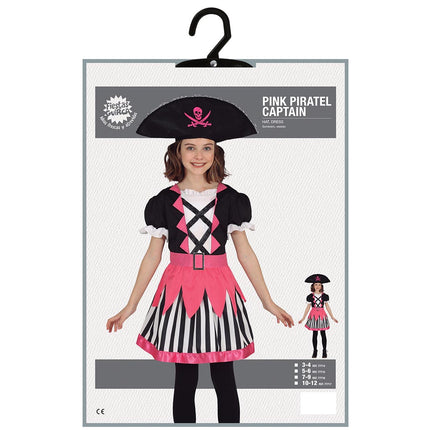 Piratpige-kostume pink