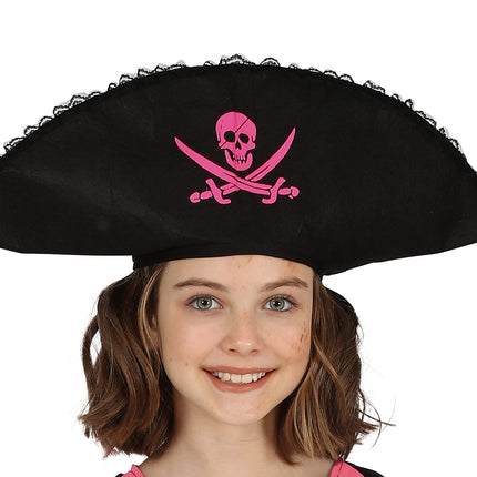 Piratpige-kostume pink