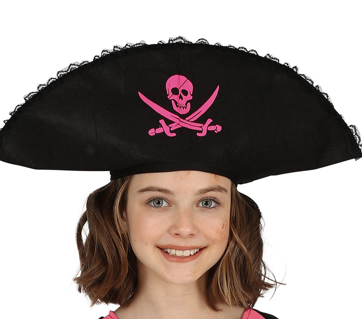Piratpige-kostume pink
