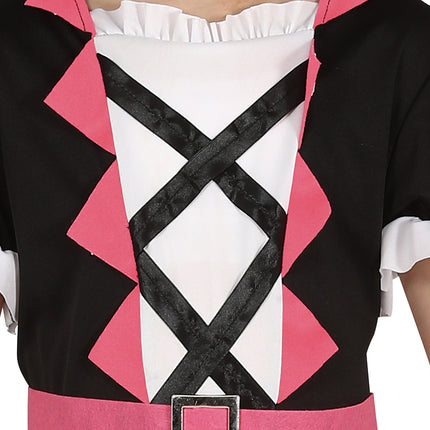 Piratpige-kostume pink
