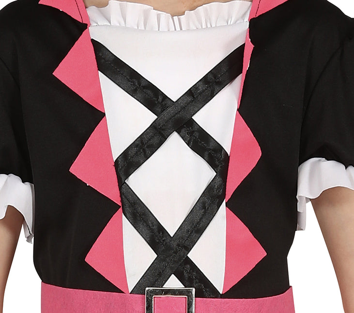 Piratpige-kostume pink