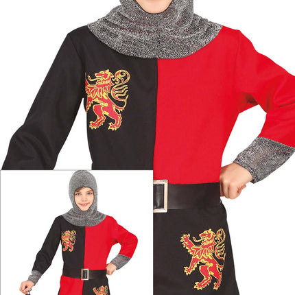 Ridderkostume dreng middelalderen