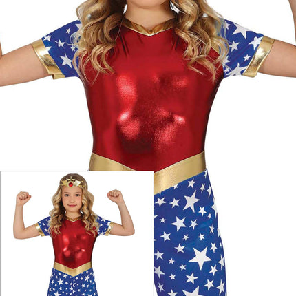 Super Woman kostume pige