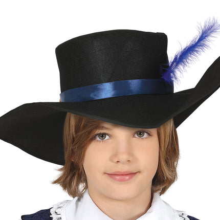 Musketer-kostume dreng blå