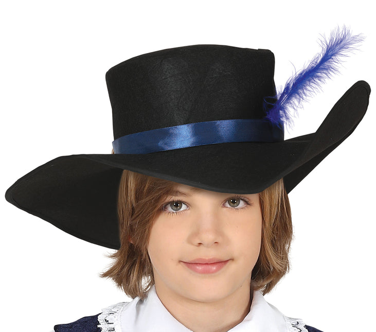 Musketer-kostume dreng blå