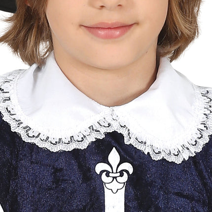 Musketer-kostume dreng blå