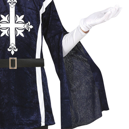 Musketer-kostume dreng blå