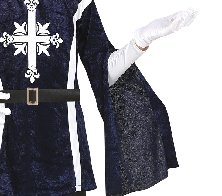 Musketer-kostume dreng blå