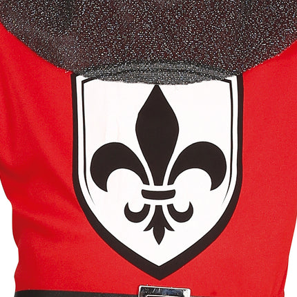 Ridderkostume dreng rød