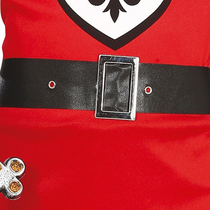 Ridderkostume dreng rød