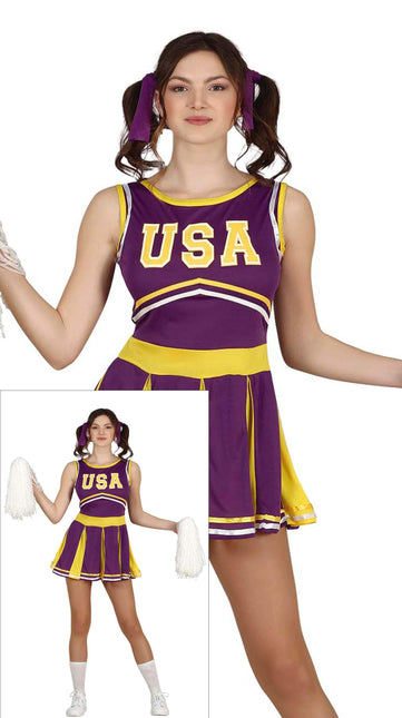 Cheerleader pige kostume 14/16 år