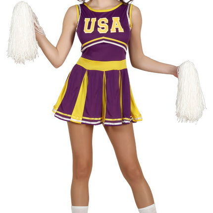 Cheerleader pige kostume 14/16 år