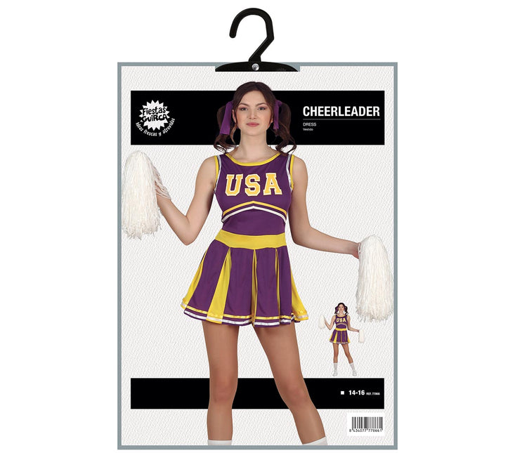 Cheerleader pige kostume 14/16 år