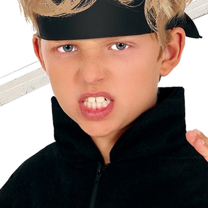 Ninja kostume dreng orange sort