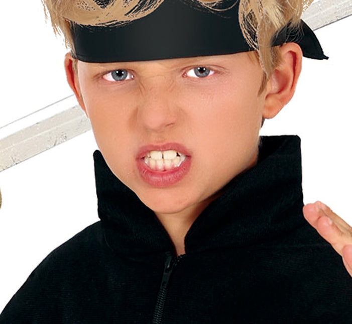 Ninja kostume dreng orange sort