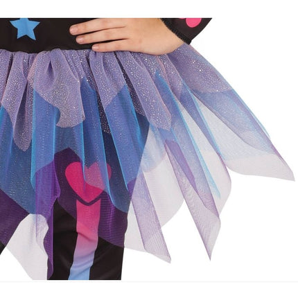 Skelet halloweenkostume pige pink