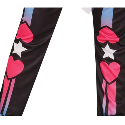 Skelet halloweenkostume pige pink