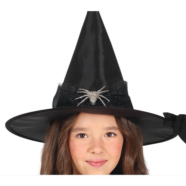 Hekse halloweenkostume pige sølv