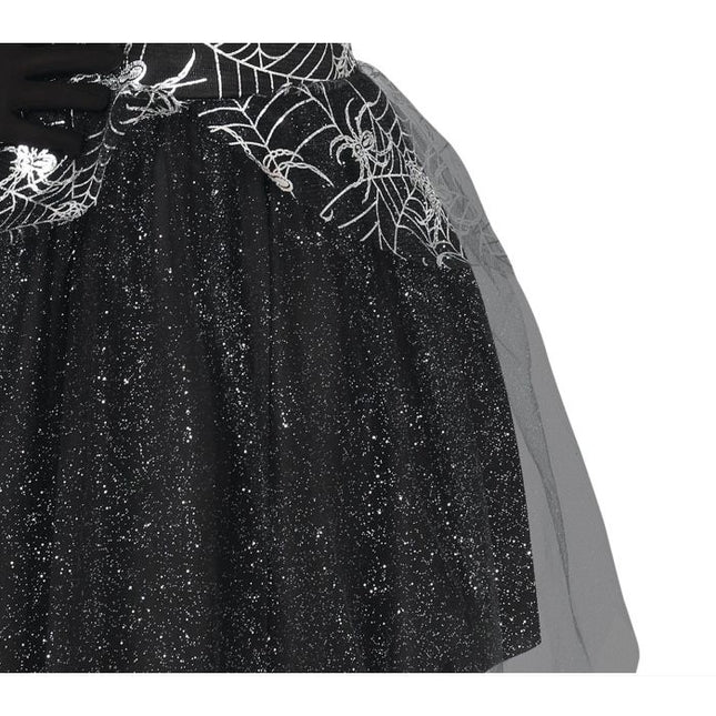 Hekse halloweenkostume pige sølv