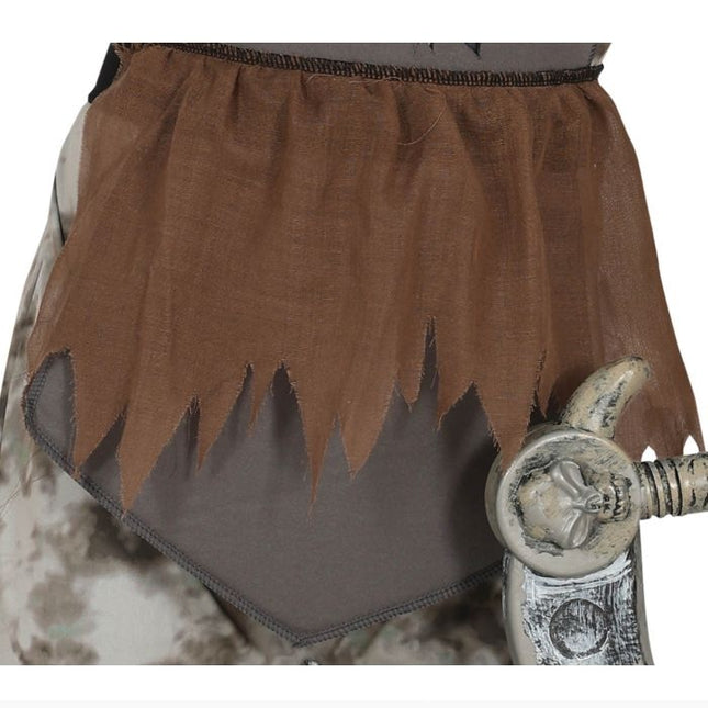 Ninja-kostume barn grå