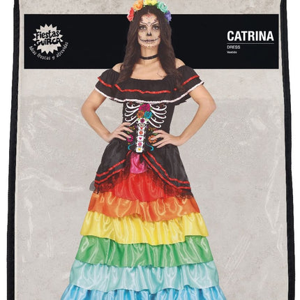 Dia De Los Muertos Halloween-kostume til damer