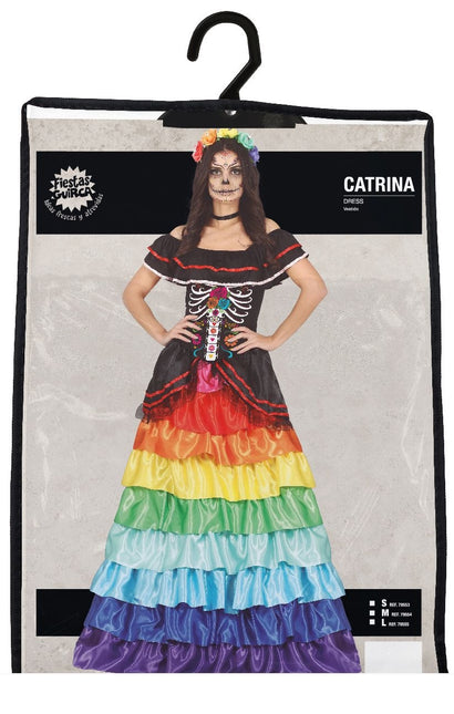 Dia De Los Muertos Halloween-kostume til damer