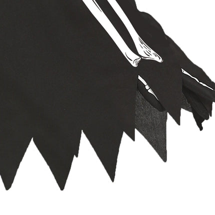 Skelet Halloween Poncho til damer