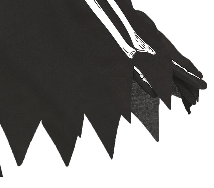 Skelet Halloween Poncho til damer