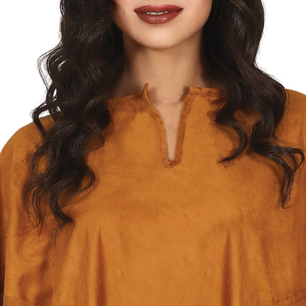 Poncho til damer Brun M