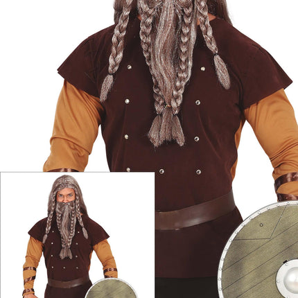 Vikingekostume mænd brun
