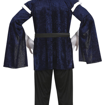 Musketer kostume mænd blå