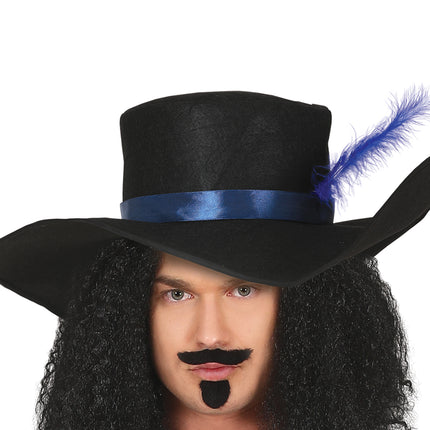 Musketer kostume mænd blå