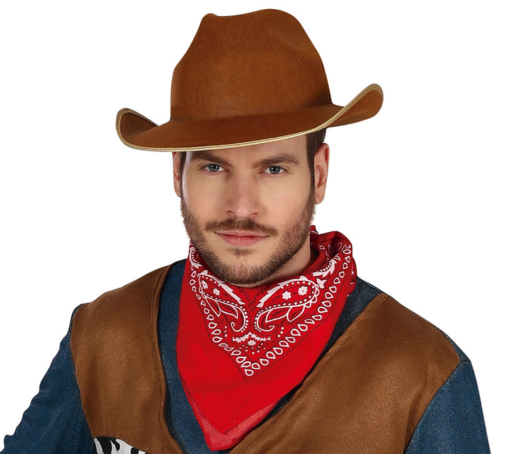Cowboy kostume mænd brun