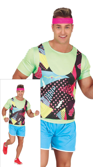 Atlet kostume mænd farvet