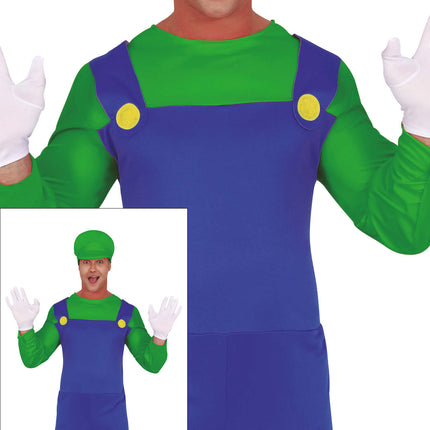 Super Mario-kostume Luigi til mænd