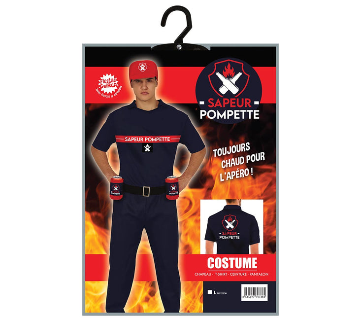 Sapeur Pompette Kostume Mænd L