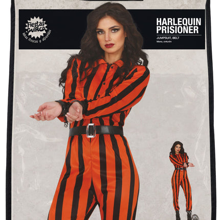 Halloween-jumpsuit til damer Harlekin-fange