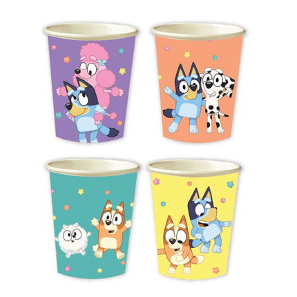 8 BLUEY 9OZ PPR CUP van Unique koop je bij Partywinkel