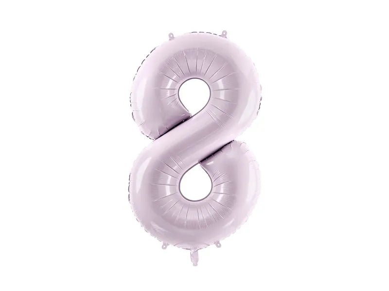8 Jaar Cijfer Ballon Paars Leeg 72cm van Partydeco koop je bij Partywinkel